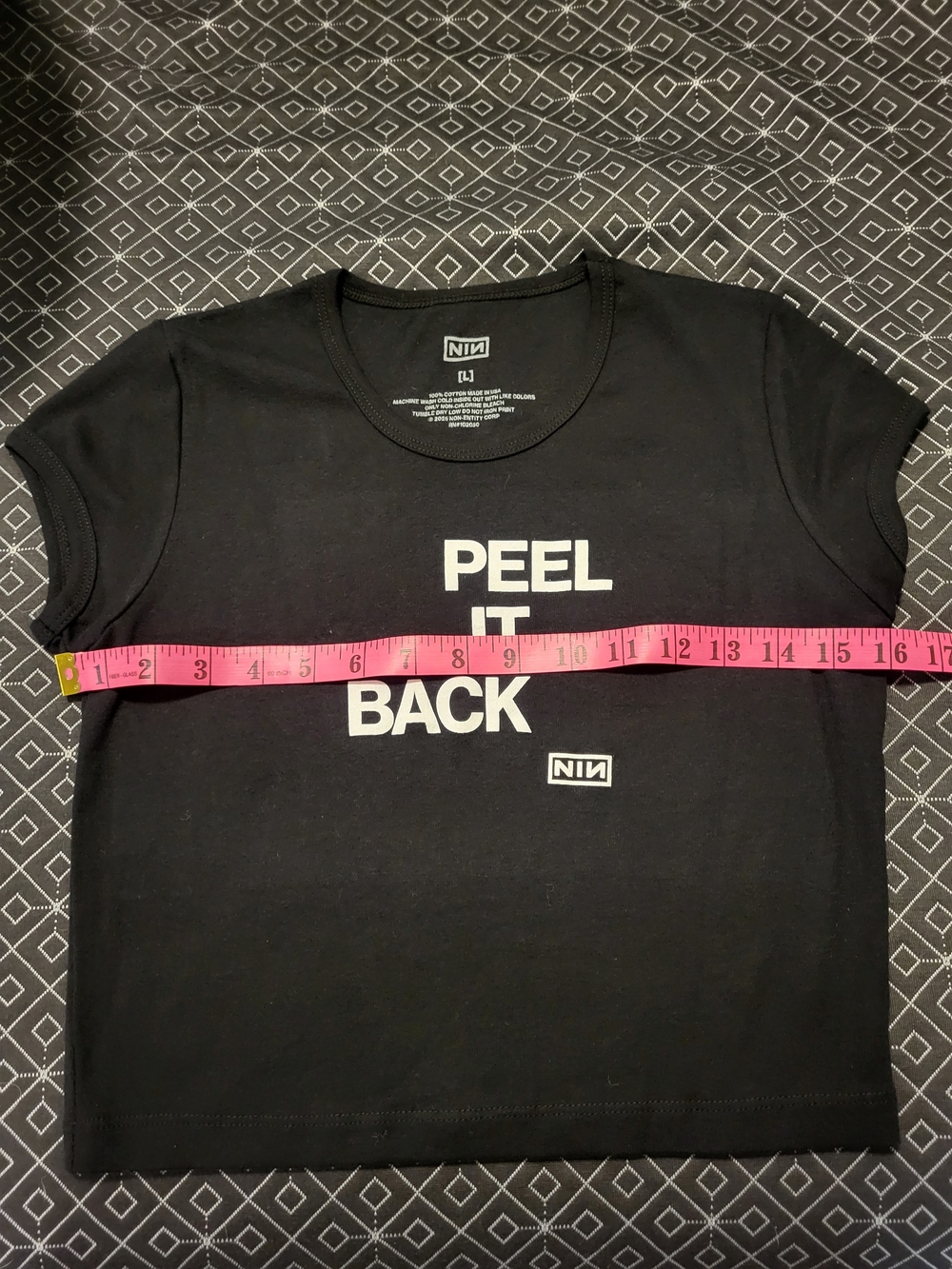 Nine Inch Nails Official Store 'Peel It Back' Babydoll Tee - Picture 3 of 4